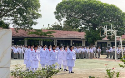 Upacara Bendera 17 Agustus di SMA Negeri 3 Binjai
